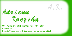 adrienn kocziha business card